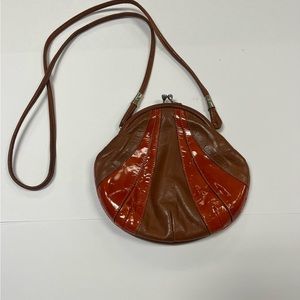 Bellini Vintage Orange/ Patent Leather‎ Purse